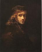 Rembrandt Peale Portrait of Titus The Artist's Son (mk05) Norge oil painting reproduction